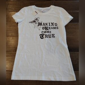 HOLLISTER NWT vintage Y2K white Making Dreams Bettys slim T-shirt - M